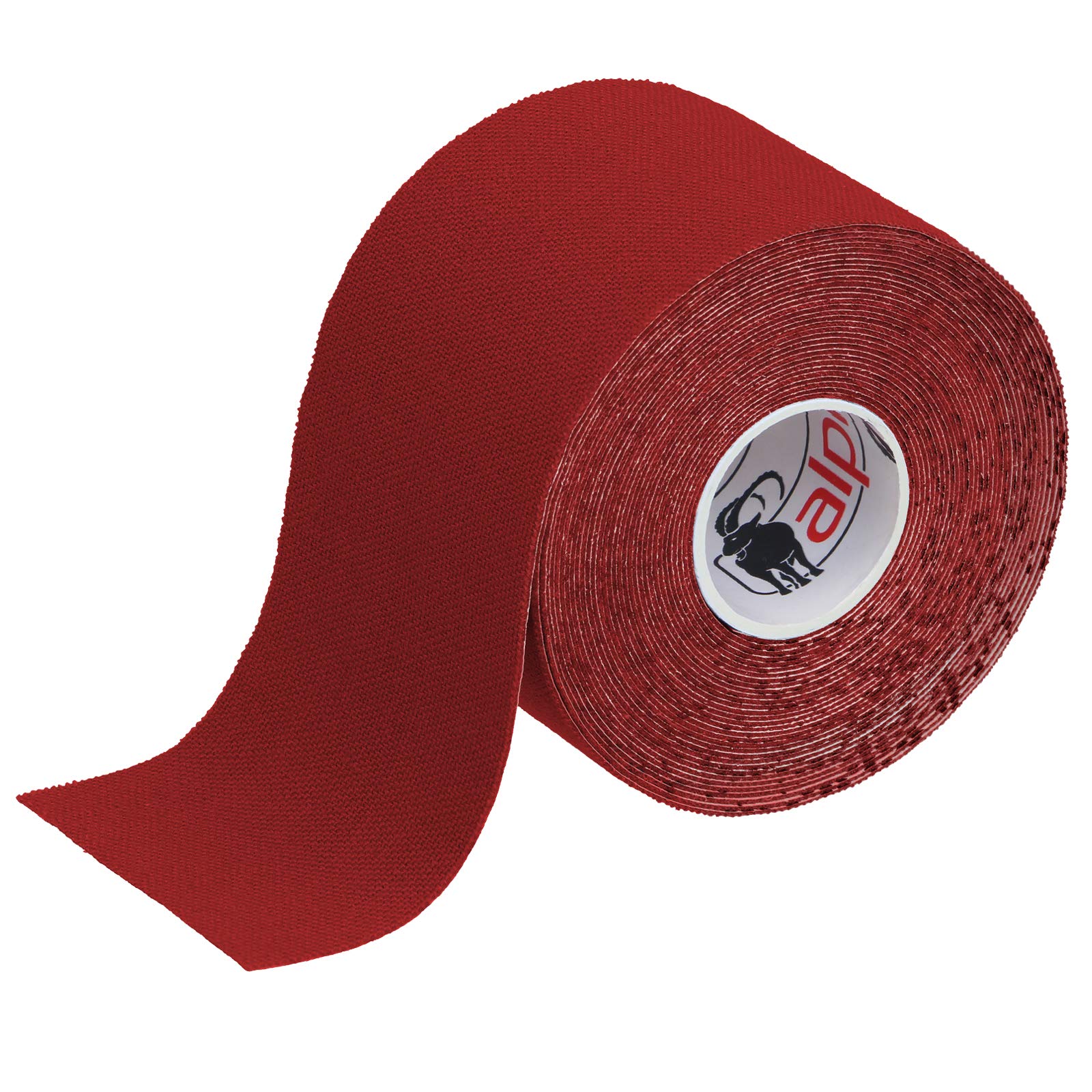 ALPIDEX Kinesiology Tape 1/3/ 6/12 Rolls Many Colors 5 m x 5 cm Application Examples E- Book Skin Friendly Muscle Support Elastic Strapping Tape, Colour:red, Quantity:1 roll