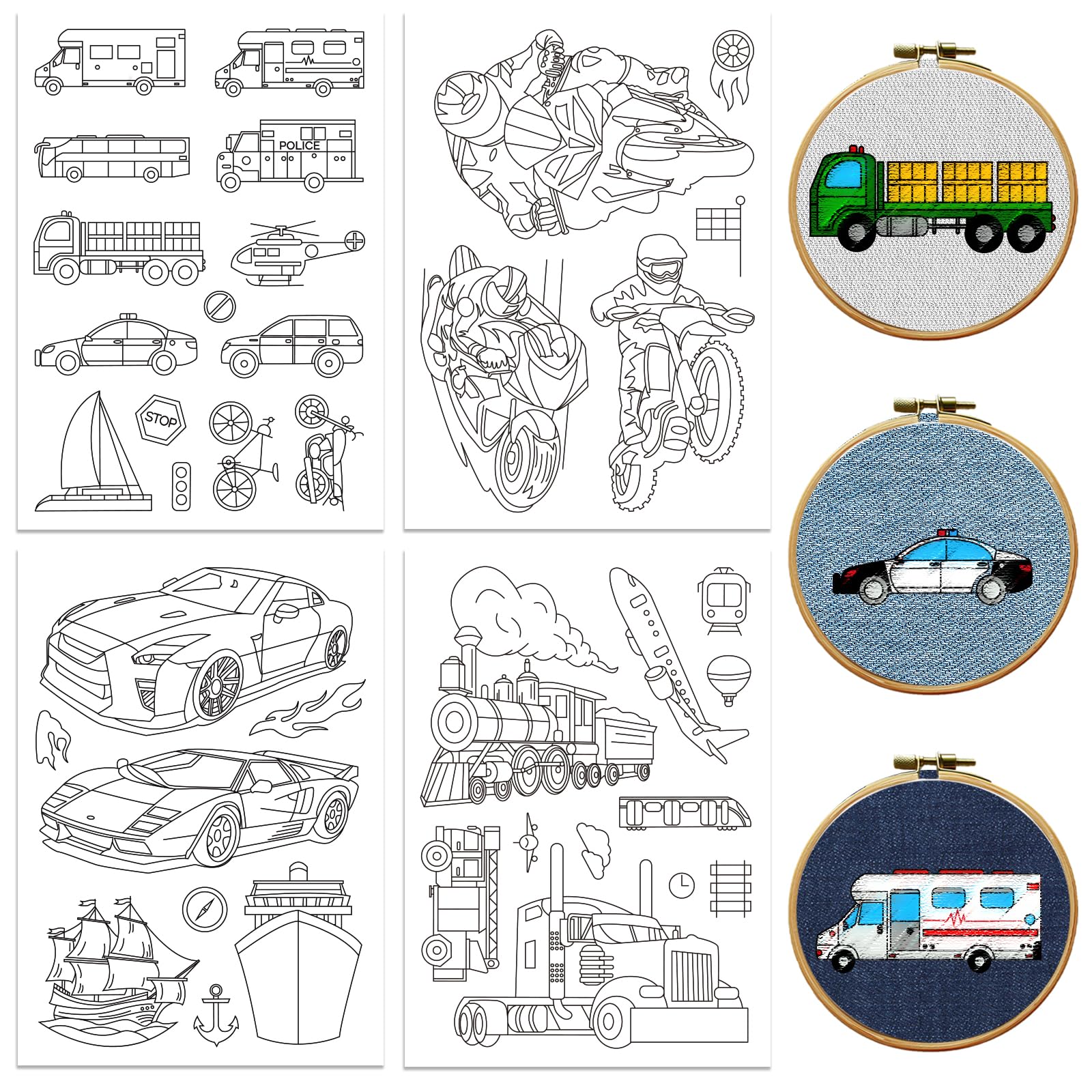 Peacoblue Water Soluble Embroidery Patterns for