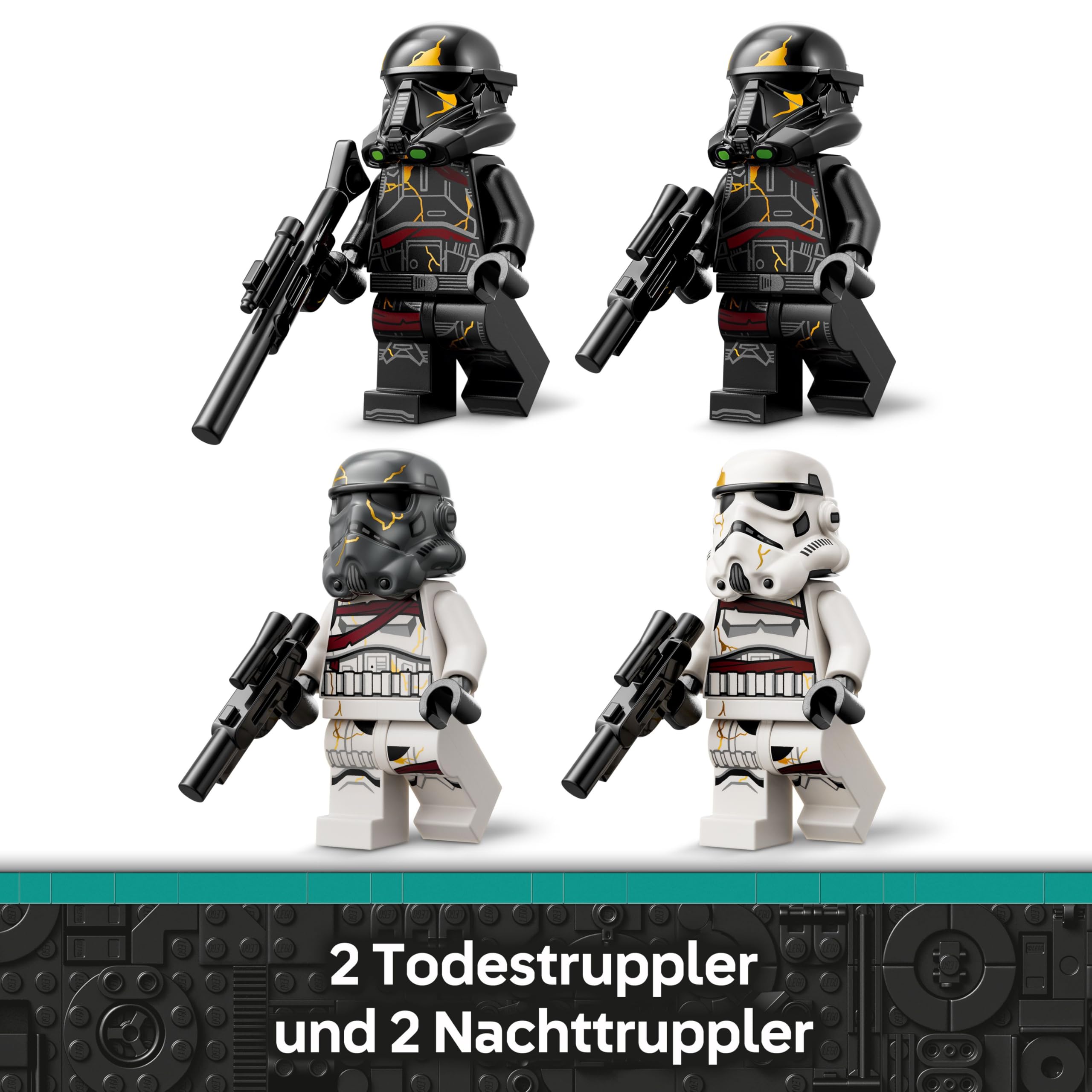 LEGO Star Wars 75412 Todestruppler & Nachttruppler Battle Pack - Bauspielzeug mit Dropship und 4 Mini-Figuren mit Blastern - Sammlergeschenk für Jungen ab 6 Jahren und Ahsoka-Fans 4