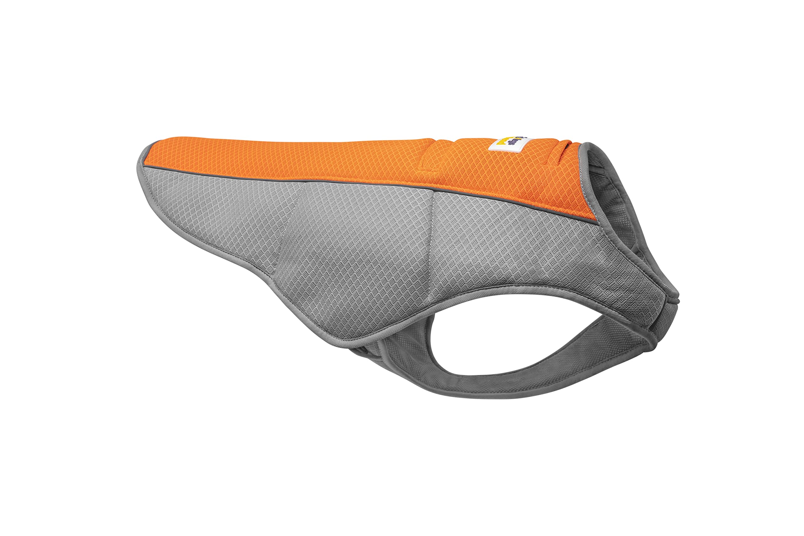 Cooling Vest - Breathable & Evaporative Dog Vest for Hot Summer Days - Adjustable & Lightweight Cooling Jacket with Reflective Strips for High Visibility (Orange/Grey, Small)