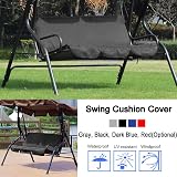 Socobeta Black Swing Seat Cushion Cover - Waterproof & Durable view 7