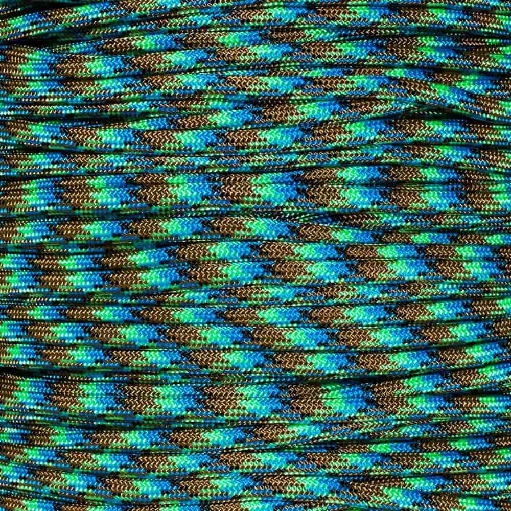 Paracord Planet 100 Foot Hanks of 550 Type III 7 Strand Paracord (Bass 100 Feet)