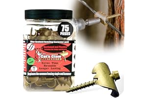 Cat's Claw Fasteners 75 Pieces 1.5" for Hardwoods | Replaces Fence Staples Installs Quickly with Power Drill - No Hammer Needed | Durable & Stronger Than Standard Fencing Staples Easy Install