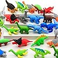 40 pcs Animal Erasers for Kids Desk Pet, Dinosaur Erasers Puzzle 3D Take Apart Animal Pencil Erasers for Kids Classroom Prizes, Class Treasure Box,Game Rewards,Party Favors