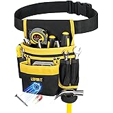 Tool Belt,Magnetic Tool Pouch,13-Pockets Tool Belts for Men,Detachable & Adjustable Tool Pouch Belt for Electrician,Carpenter