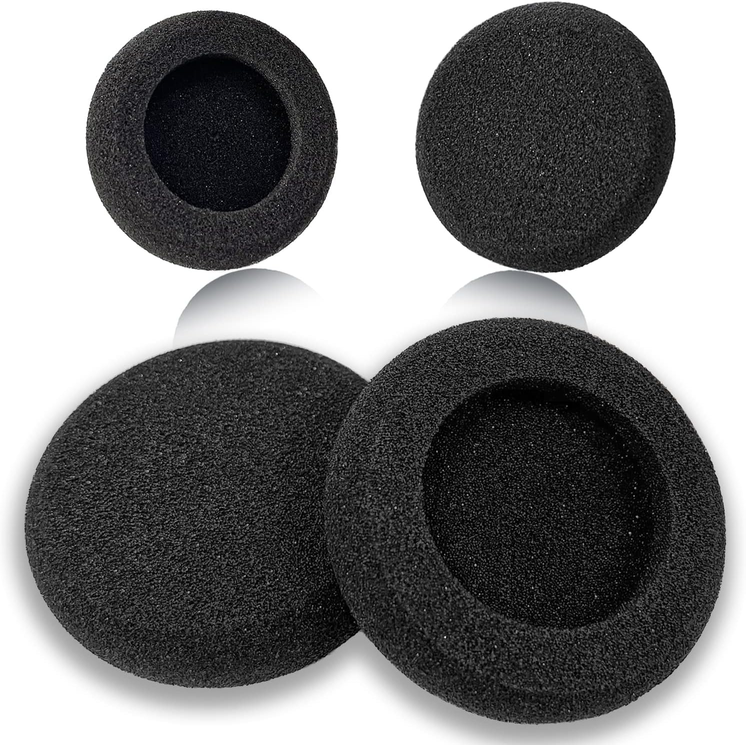 Ear Cushions for Jabra Headset Ear Pads Replacement Foam Earpads Designed for Jabra PRO 920 930 935 9450 Biz 1500 2300 2400II GN2100 Plantronics HW251N Blackwire C310 C320 3210 3220 Headphone(4 Pack)