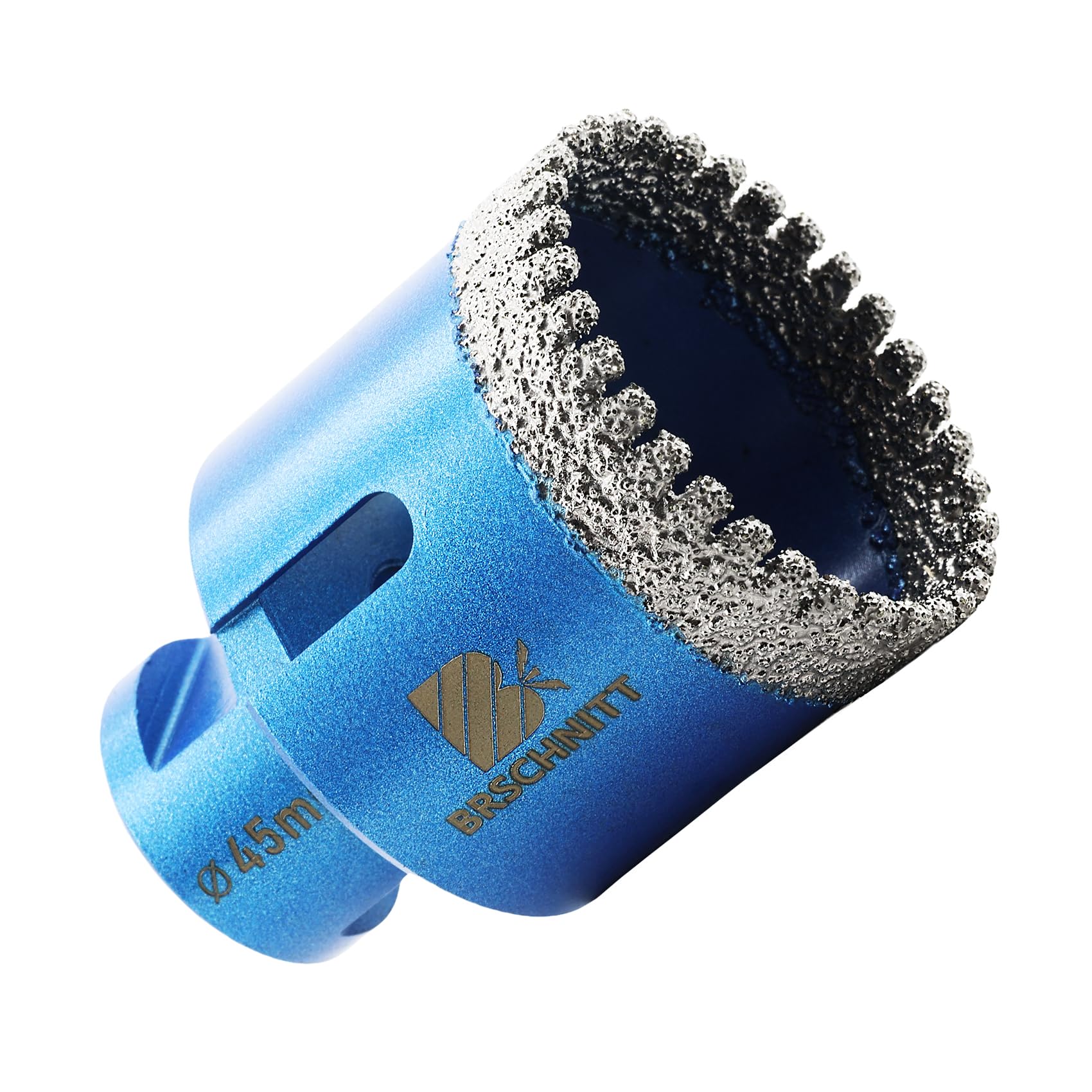 Diamond Core Drill Bit 45mm,BRSCHNITT M14 Vacuum Brazed Diamond Tip Drill Bit for Tile Porcelain Ceramic Marble Granite Drilling