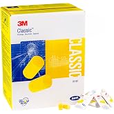 3M Ear Plugs, E-A-R Classic 310-1001, Uncorded, Disposable, Foam, NRR 29 | 200 Pairs/Box, 1 Pair/Pillow Pack, Foam, Regular Size, Roll Down, Yellow