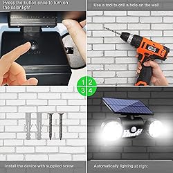 Ollivage Solar Lights Outdoor, Motion Sensor