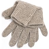 Zaya Organic Pure Wool Gloves for Men and Women, Un-dyed Natural Fiber, Sustainable Cold-Weather Essentials
