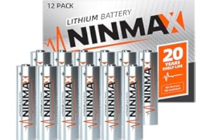 NINMAX Lithium AA Batteries 4 Pack, 3500mAh 1.5V Longest Lasting Double A Battery for High-Tech Devices【Non-Rechargeable】