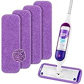 HOMEXCEL Microfiber Mop Pads 4 Pack for Swiffer PowerMop 13"-15" Washable | Dry &amp; Wet Use, Machine Washable &amp; Reusable, Effective Cleaning, Power Mop Pads Refills for Wood/Tile/Laminate/Marble