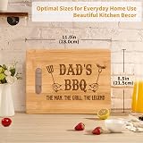 Gleevara Bamboo Chopping Board for Dad - Unique Gift from Daughter Son view 3