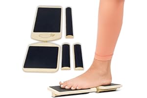 Single Leg Balance Board - Ankle & Foot Exerciser Strengthener, Physical Therapy for Sprained Ankles, Foot Stretcher for Plan