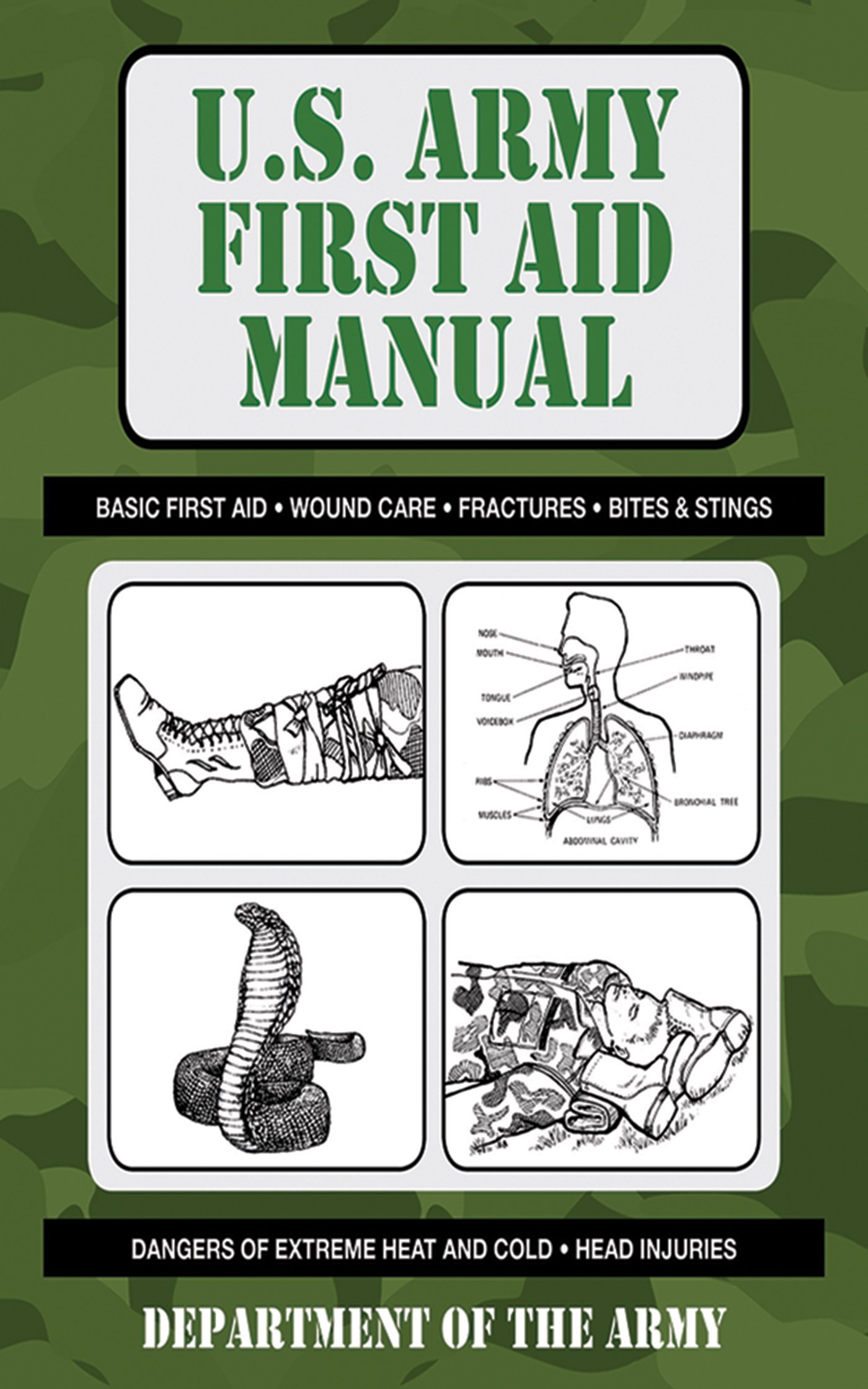 U S Army First Aid Manual US Army Survival White Coat Pockets
