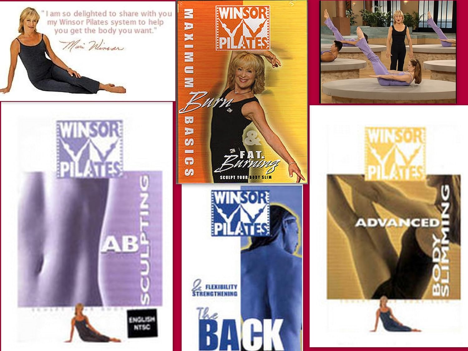 Winsor Pilates 4 DVD DELUXE SET AB SCULPTING