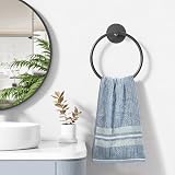 Susswiff Matte Black SUS304 Towel Ring Wall Mounted view 5