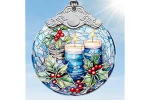 Christmas Ornaments, Jocidea Christmas Decorations for Tree, Christmas Tree Ornaments, Christmas Keepsake Gifts - Candle