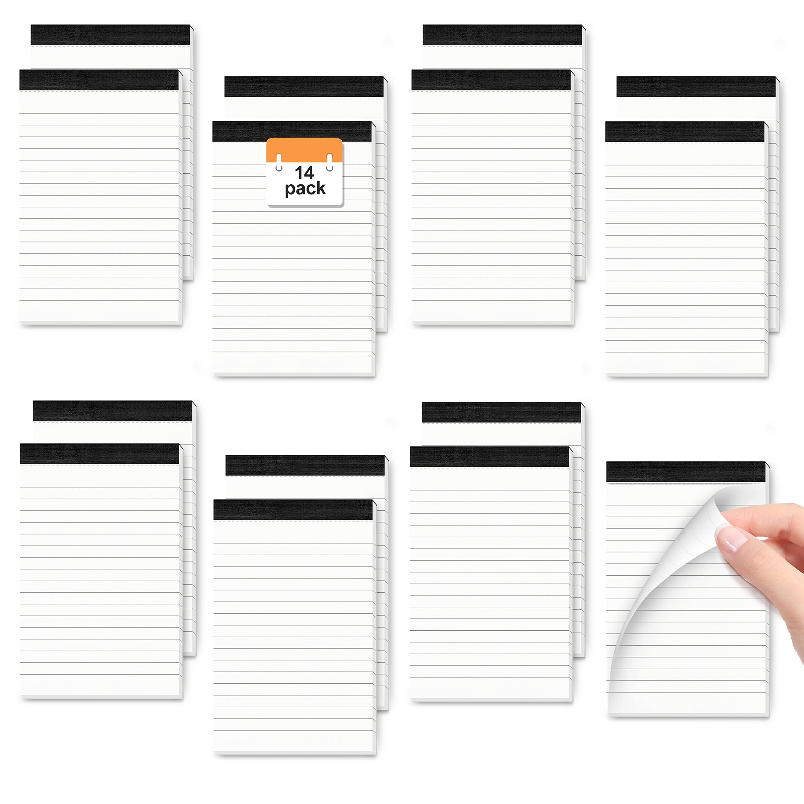 14 Pack Small Pocket Notebook Mini Notepad A7 Lined Paper Refill Pad 3 x 5 Inch Notepad Memo Book Refills with 30 Lined Paper A7 Memo Pads Note Pad Paper for Taking Notes and Reminders, Work, Planning — image 1