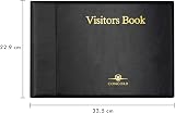 Concord Pukka Pad Visitors Record Book 3 Ring Binder 2000 Entries Black view 2