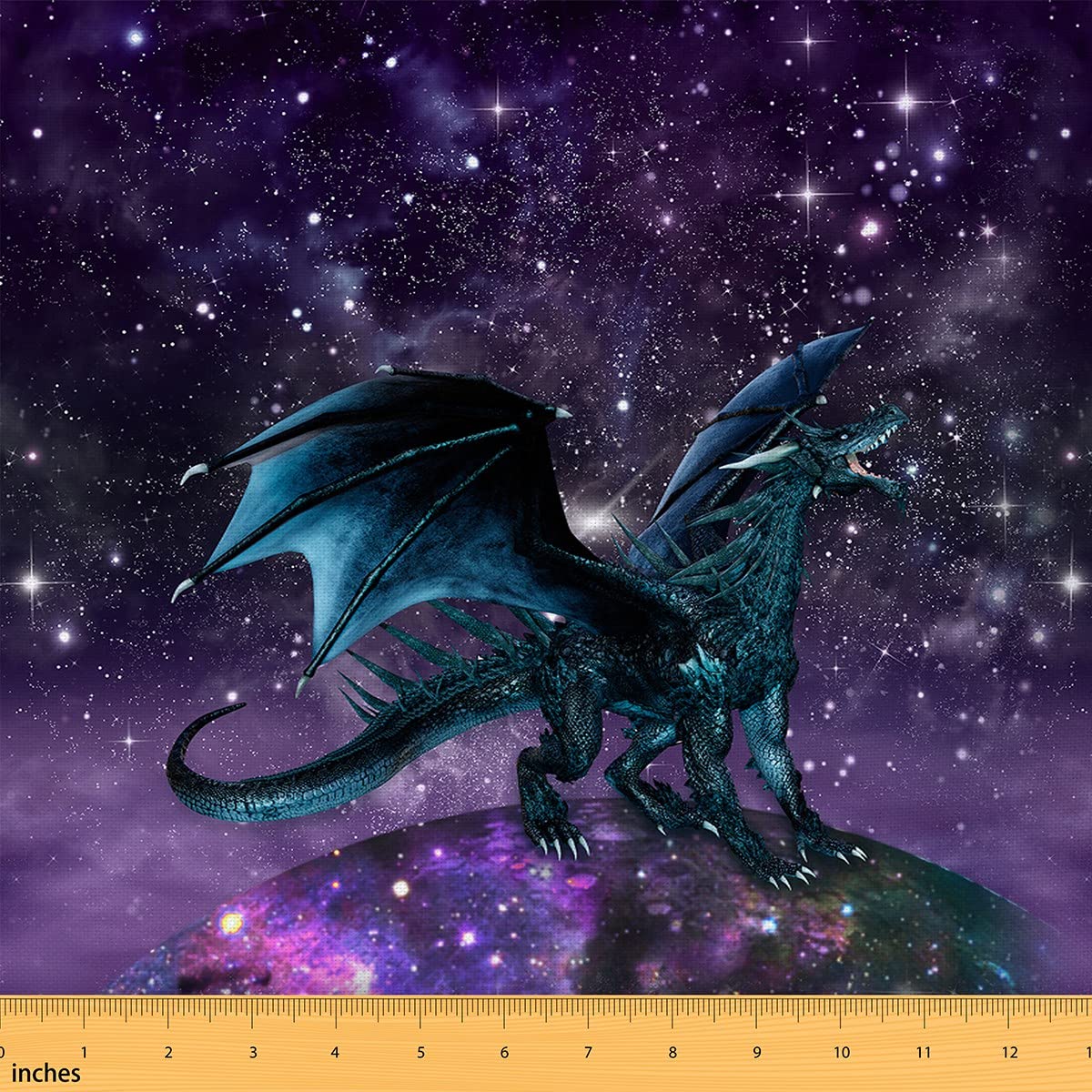 Erosebridal Dragon Fabric by The Yard, Galaxy
