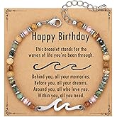 Liiusgelad Wave Bracelet - Inspirational Jewelry for Women, Best Friend & Sister Gifts, Unique Birthday Christmas Retirement Present, Fashion Hand Chain Arm Cuff