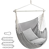 Songmics White Hammock Chair Beach Chair SONGMICS Hanging Chair