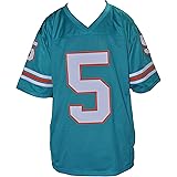 Ray Finkle 5 Novelty Football Jersey Ventura Movie Reference Stitch Sewn Teal