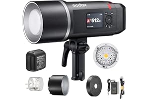 Godox AD600BM II Upgraded AD600BM 600Ws Bowens Mount Outdoor Flash Strobe with 1/8000s HSS &2.4G Wireless X System,40W Modeling Light,GN87,8940mAh Battery,500 Full Power Flashes,0.01~1.9s Recycle Time