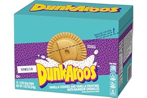 Betty Crocker Dunkaroos Vanilla Cookies & Vanilla Frosting, 12 Count (Pack of 3)