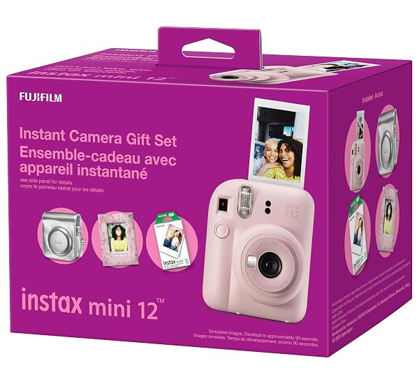 FUJIFILM INSTAX MINI 12 INSTANT CAMERA GIFT SET – BLOSSOM PINK