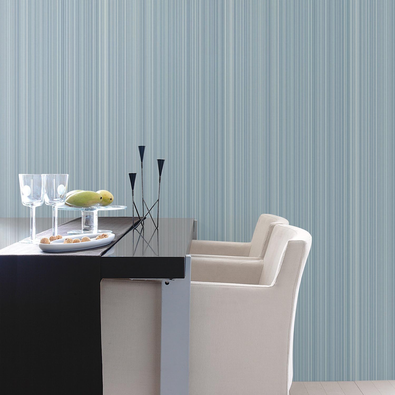 Galerie G67482 Natural FX Wallpaper Roll, Blue - Image 3