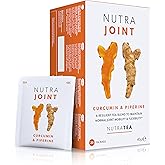 Nutra Tea NutraJoint – Joint Care Tea – Arthritis Support Blend – Curcumin, Green Tea and Piperine – 40 Enveloped Tea Bags – Herbal Infusion – 2 Pack