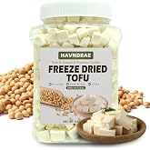 5.29 oz Freeze-Dried Tofu Cubes for Ramen Toppings &amp; Miso Soup | Bite-Sized 1 cm Dehydrated Tofu, High Protein Vegan Food with Quick Rehydration for Camping, Hiking and Emergency Storage