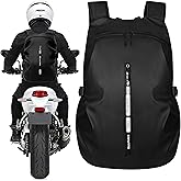 OUUTMEE Motorcycle Backpack, Waterproof Helmet Backpacks for Men Storage Motorcycle Bag with Reflective Stripe
