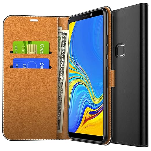 Yocktec Samsung Galaxy A9 2018 Hülle, Ultra Slim Premium PU Leder Flip Wallet Tasche mit Kartenfach und Ständer für Samsung G