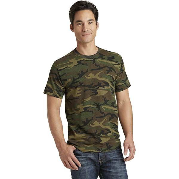 Port & Company Core Cotton Camo Tee 2XL Military Camo | Amazon.com