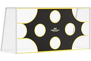 PodiuMax Soccer Goal Target Net with 10 Scoring Zones, Compatible with All 8'x6'/ 12'x6'/ 14'x7' Soccer Goals