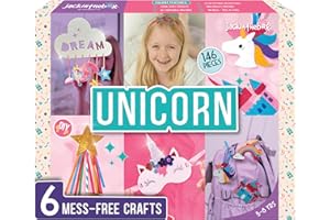 jackinthebox Unicorn Crafts for Kids Ages 5-8, 6-in-1 Unicorn Gifts for Kids, Unicorn Craft Kit, Unicorn Toys, Unicorn Arts and Crafts for kids Aged 5 6 7 8 Years