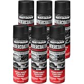 Rust-Oleum Rubberized Black Undercoating Rust Resistant Spray Paint | Rust and Corrosion Preventive, Multi-Purpose Automotive Coating, Long-Lasting Durability, Paintable, Fast Dry, 6 Pack