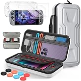 FYOUNG All in One Accessories Case Bundle for Nintendo Switch 2 2025 (White)