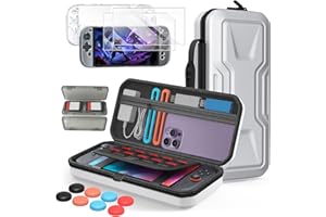 FYOUNG Accessories Case Bundle for Nintendo Switch 2 Console 2025, Portable Carrying Bag for Switch 2 with Protective Cover S