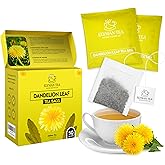 50 PACK Dandelion Tea Bags – Individual Wrapped Tea Bags – All Natural Herbal Tea | Caffeine Free | No Preservatives, No Sugar – Great For All Seasons