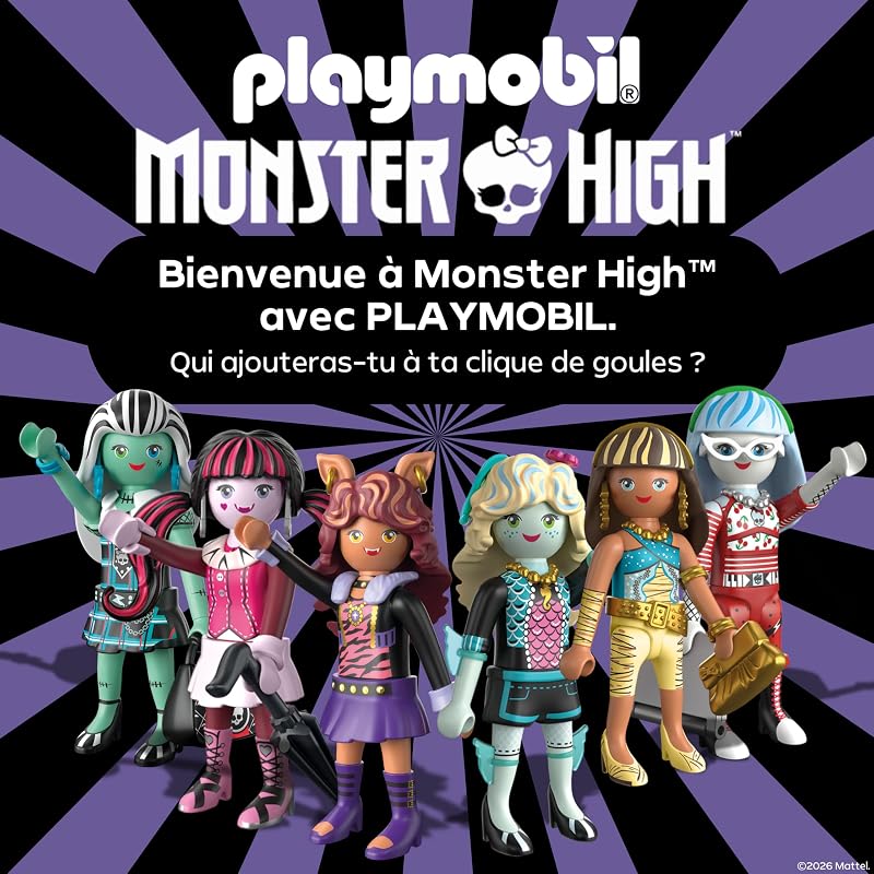| Monster High™ | Bureau de Bloodgood | Set de Bureau avec directrice sans tête, Bureau, reliques et Toiles d’araignée phosphorescentes | pour Les Fans à partir de 5 Ans | 72143