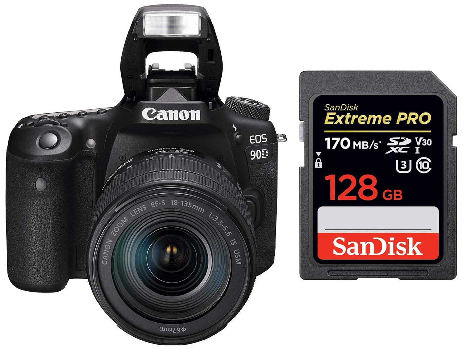 Buy Canon EOS 90D Digital SLR Camera with 18135 is USM Lens with 16GB