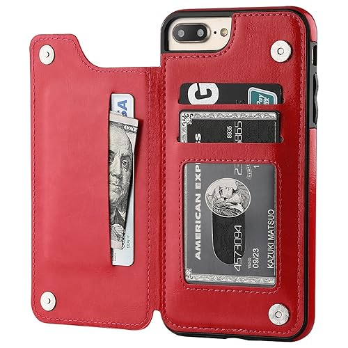 iPhone Plus iPhone Plus Wallet Case with Card Holder,OT ONETOP