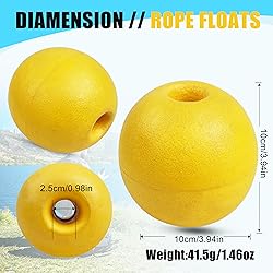 SILANON Rope Floats Marine Buoy Floats,4/6pcs Crab