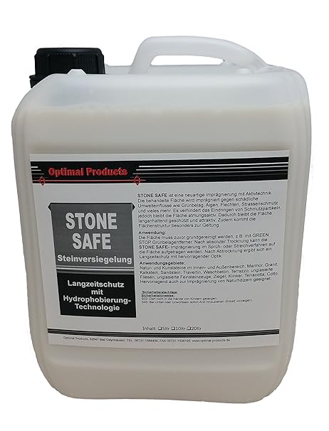 Optimal Steinversiegelung/Imprägnierung Langzeitschutz- Versiegelung 5 Liter Kanister