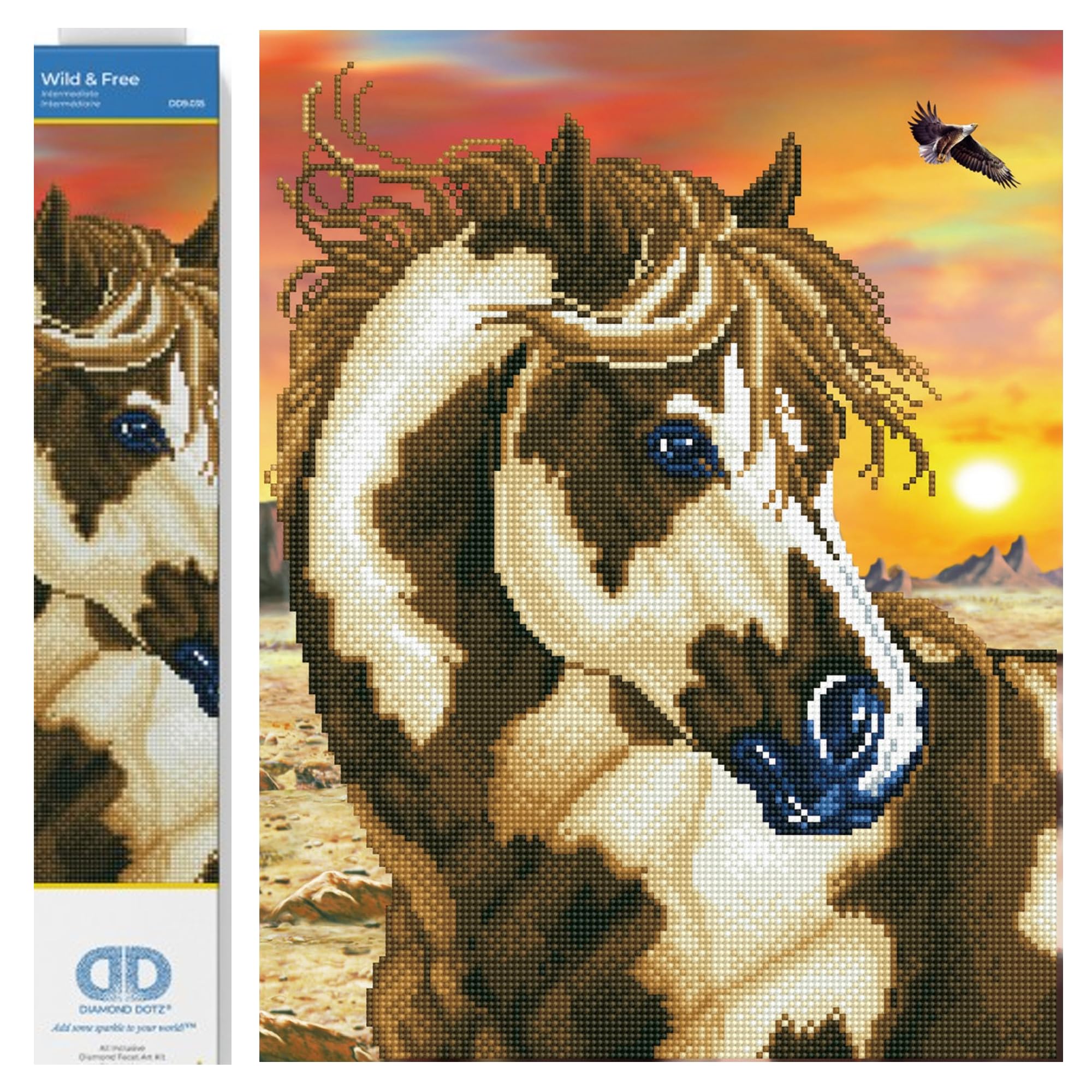 DIAMOND DOTZ Painting, Beginner Kit, Assorted, 35.5 cm x 45.7cm, DD9.035