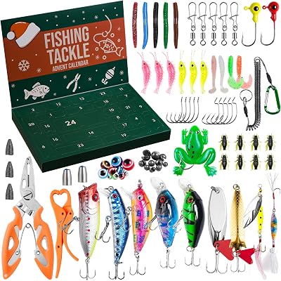 Calendrier de l'Avent Peche 2026 pour Hommes & Ados - 77 PCS Cadeau de Noël